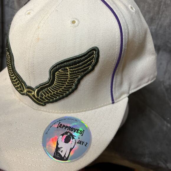 ROCAWEAR ROCA WEAR JAY Z JEANS POLO FITTED BALL CAP HAT Sz 8 Vintage - Picture 2 of 7